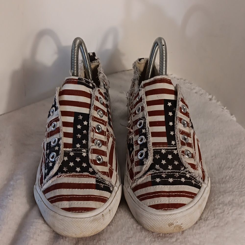 Corkeys Babalu Laceless Patriotic Sneakers - Picture 2 of 7